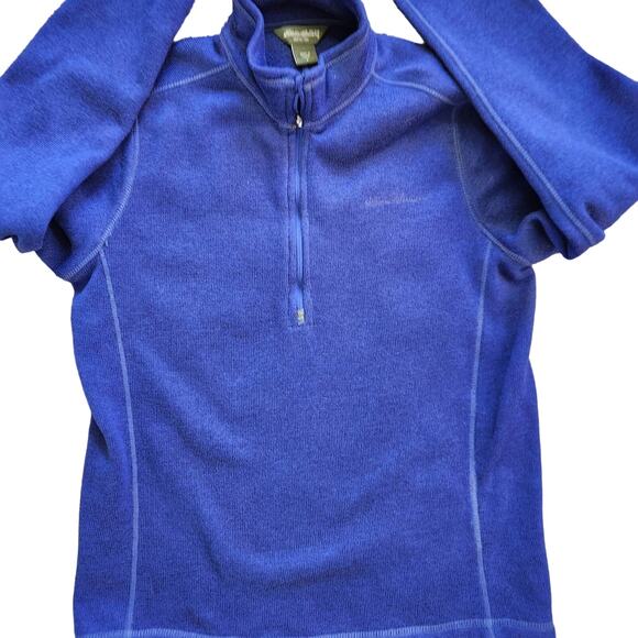 Eddie Bauer men's 1/4 zip blue pullover size medium - Picture 3 of 6